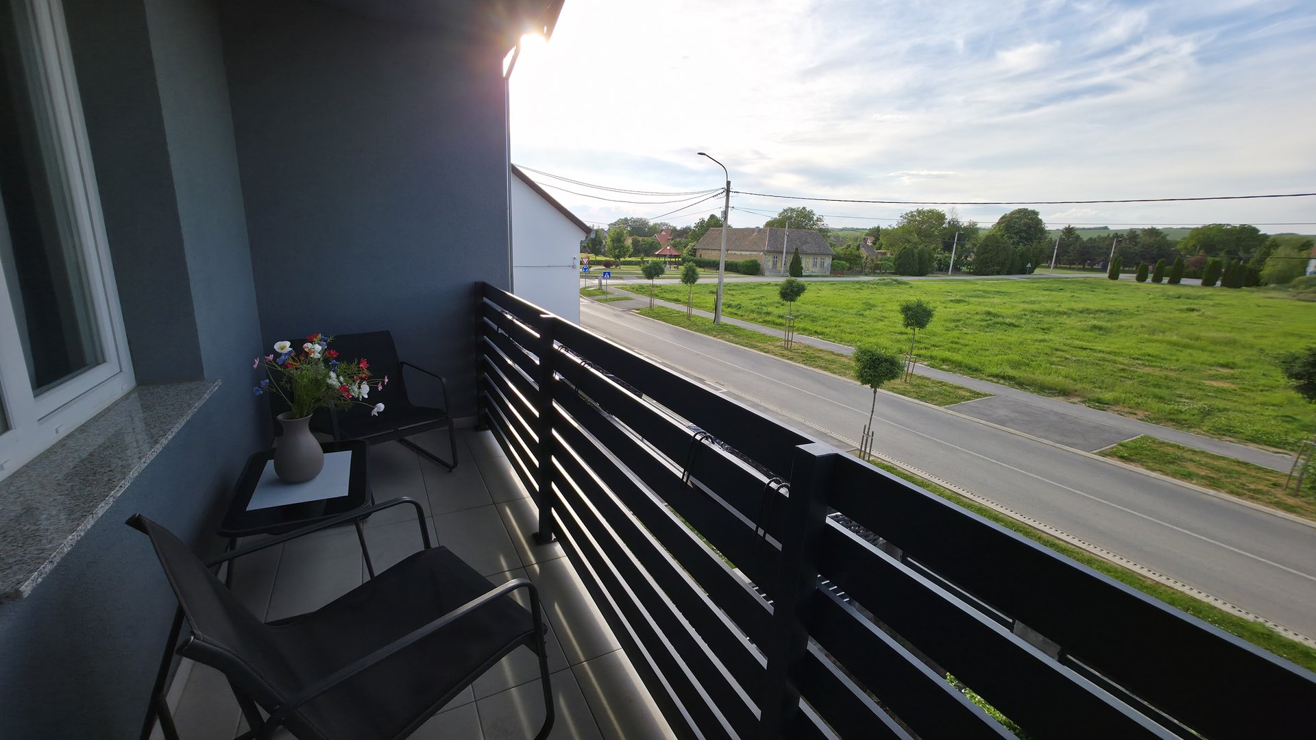 Balkon mit Aussicht