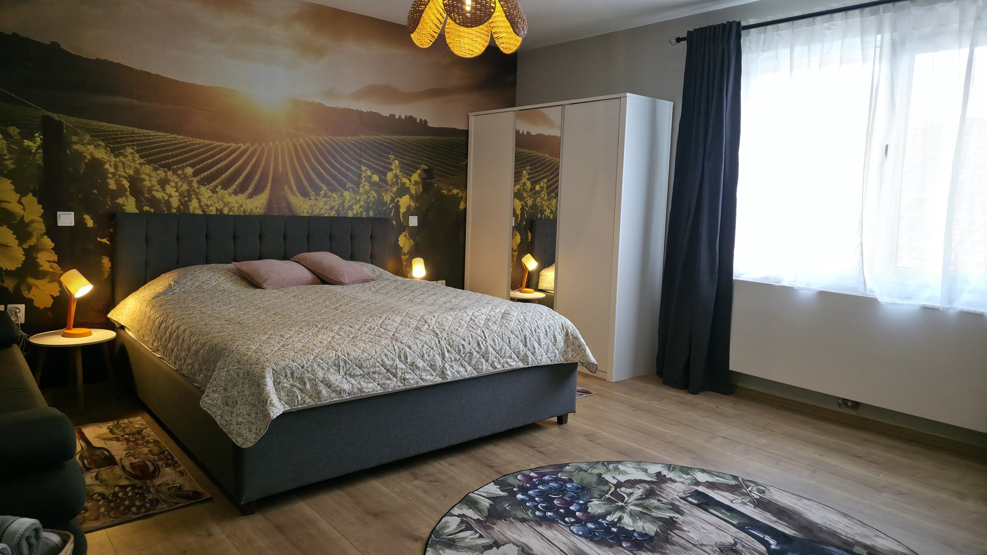 Schlafzimmer Weinberg Detail